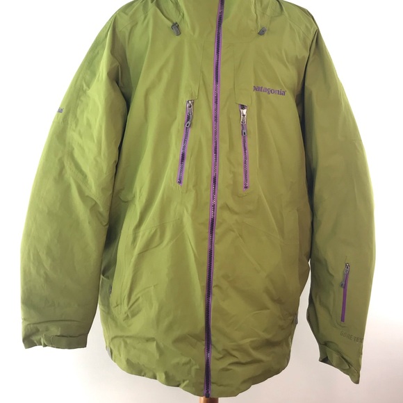 Patagonia Men's Primo Down Green and Purple Jacket Size L - Picture 4 of 16
